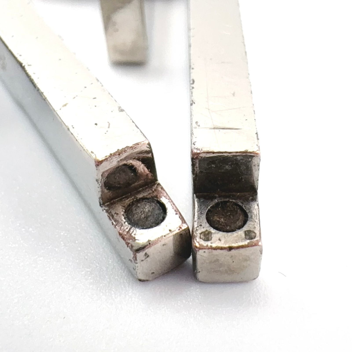 Fendi FF Logo Baguette Metal Silver Necklace — view 8