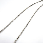 Fendi FF Logo Baguette Metal Silver Necklace — view 5