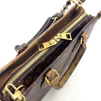 Louis Vuitton on the Go East West 2-Way Chain Shoulder Black Beige Handbag Gold — view 6