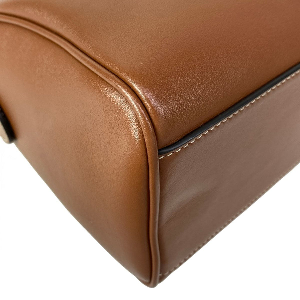 Celine Handbag Small Boston Cuir Triomphe Tan Mini — view 7