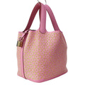 Hermes Handbag Picotin Lock 18 PM Mauve Sylvestre Cuible White Lucky Daisy