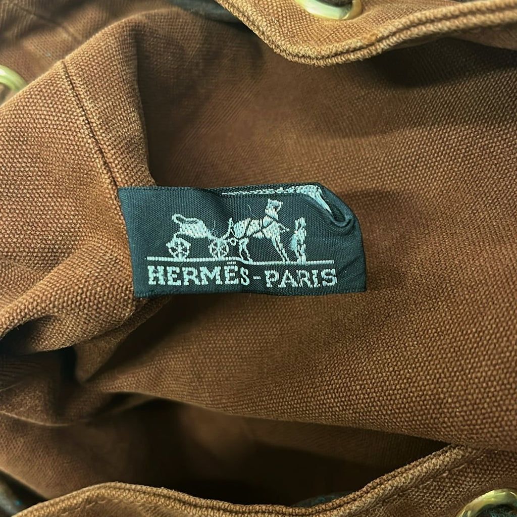 Hermes Bag Polochon Mimile Dark Brown Gold — view 8