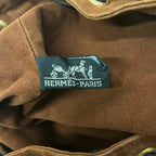 Hermes Bag Polochon Mimile Dark Brown Gold — view 8
