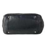 Chanel Shoulder Bag Quilted Black Silver Chain Lambskin — view 5