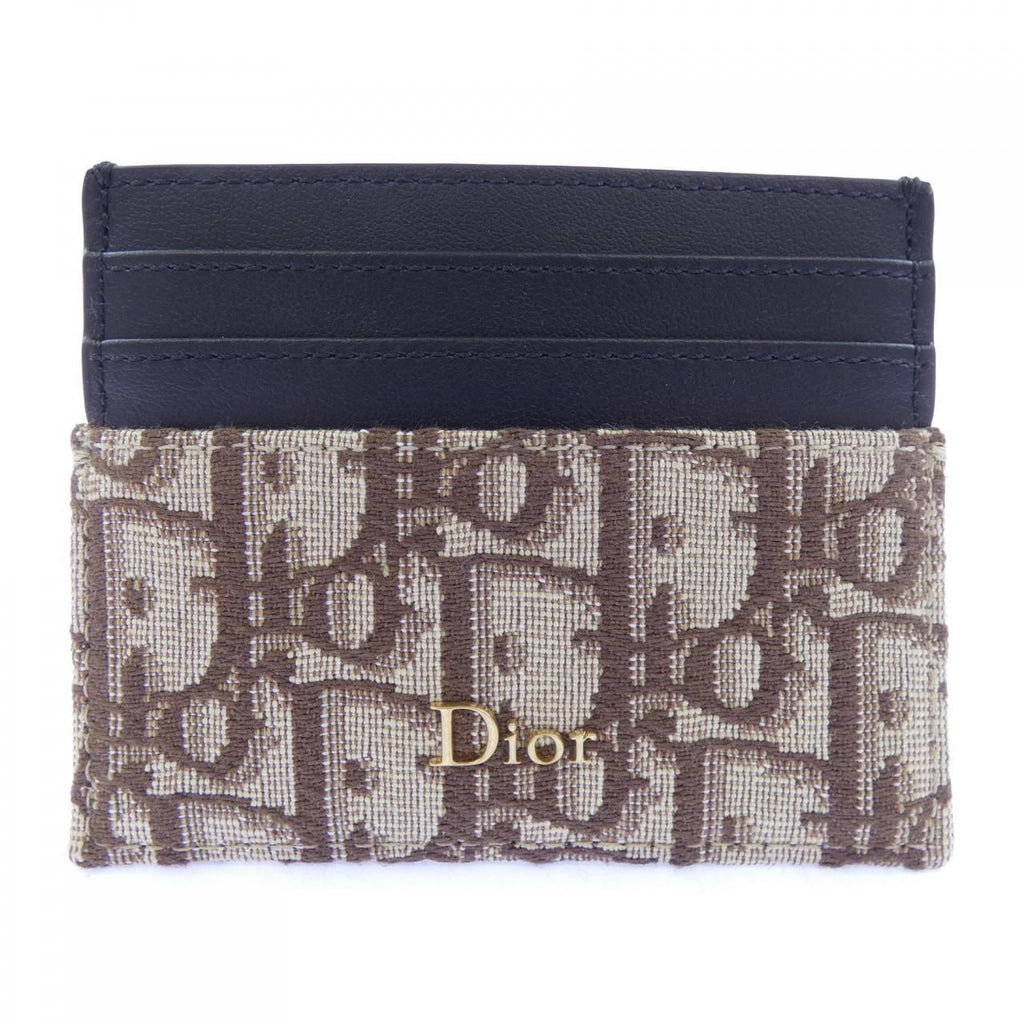 Dior Card Case Holders Brown
