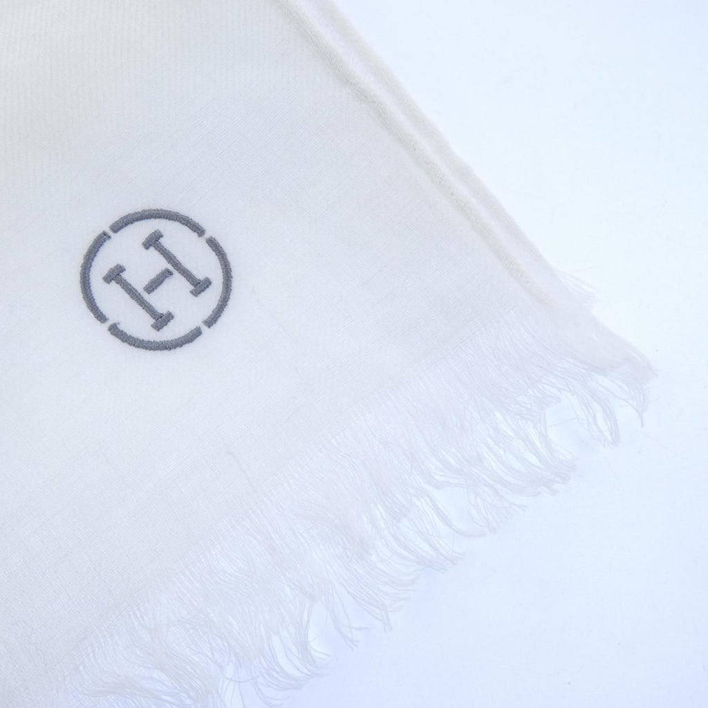 Hermes Stole Scarf White — view 2
