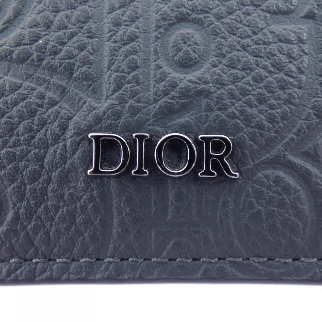 Dior Card Case Holders Gray — view 3