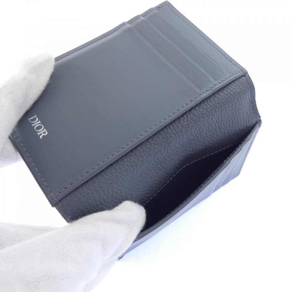 Dior Card Case Holders Gray — view 5