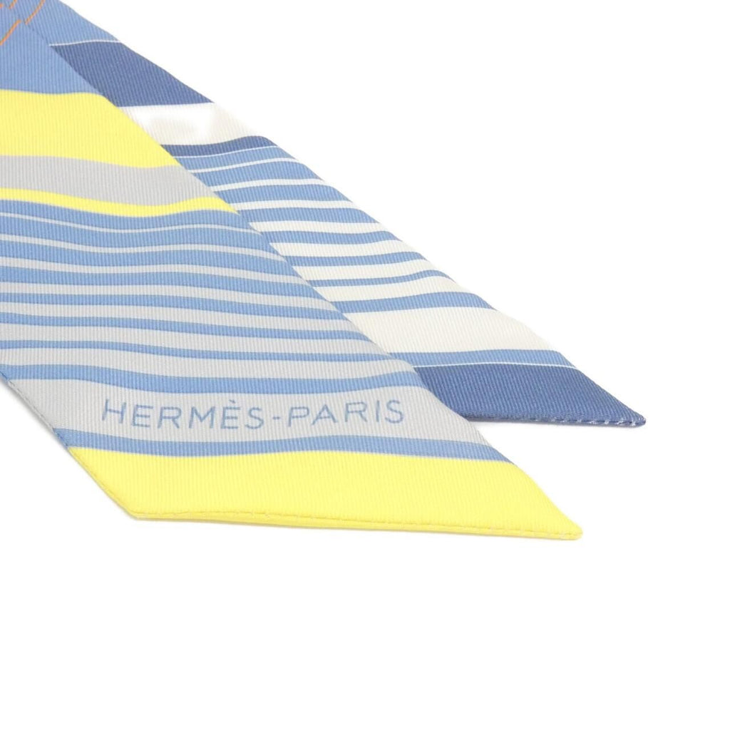 Hermes Ex-Libris Twilly Scarf — view 2