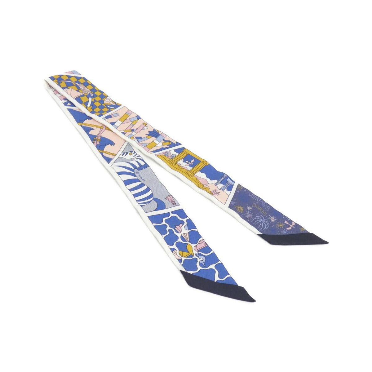 Hermes Factory Suit Twilly Scarf