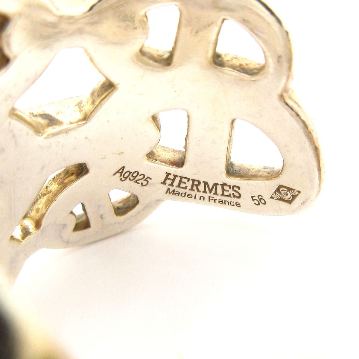 Hermes Ring 56 Chaine D'ancre Enchainee GM Silver — view 5