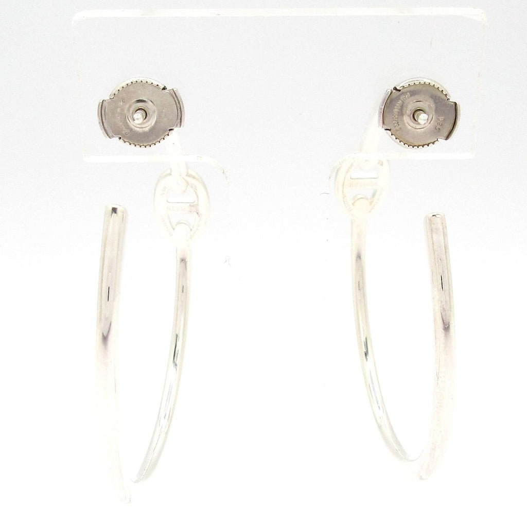Hermes Earrings Chaine D'ancre Enchainee PM Silver — view 3
