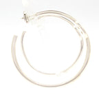 Hermes Earrings Chaine D'ancre Enchainee PM Silver — view 2