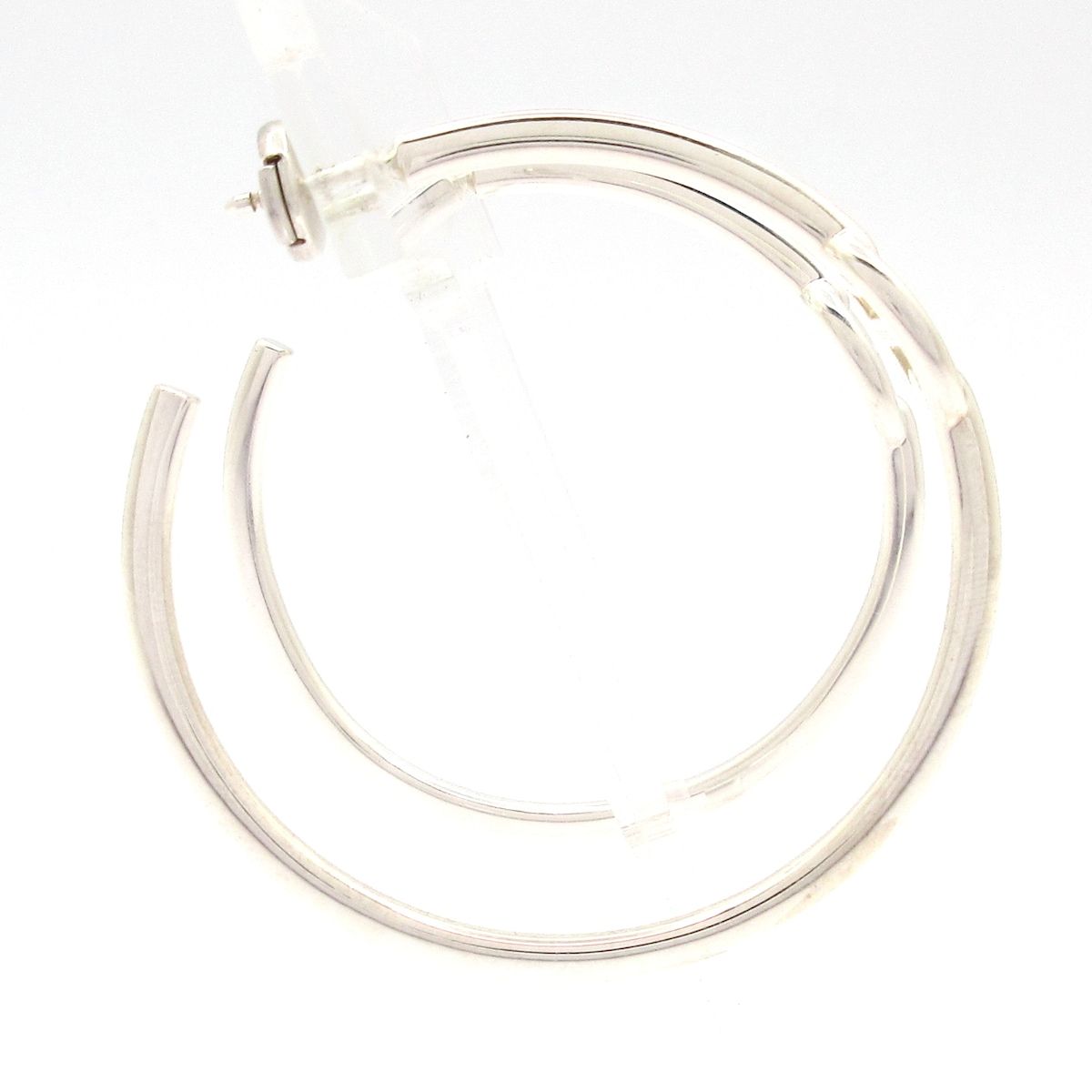 Hermes Earrings Chaine D'ancre Enchainee PM Silver — view 2