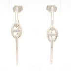 Hermes Earrings Chaine D'ancre Enchainee PM Silver