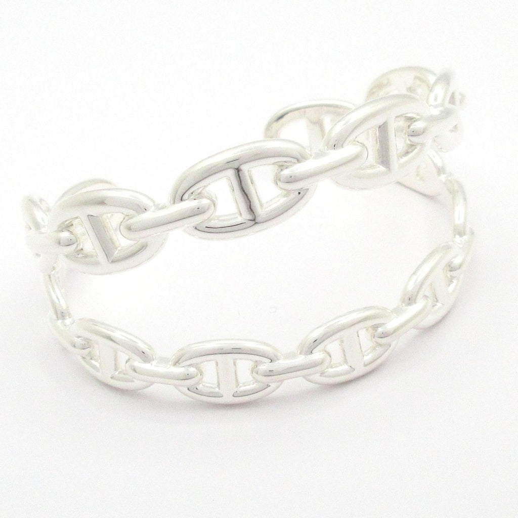 Hermes Bangle Chaine D'ancre Enchainee Double Silver Bracelet — view 5