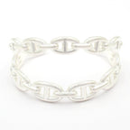 Hermes Bangle Chaine D'ancre Enchainee Double Silver Bracelet