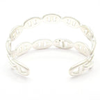 Hermes Bangle Chaine D'ancre Enchainee Double Silver Bracelet — view 3