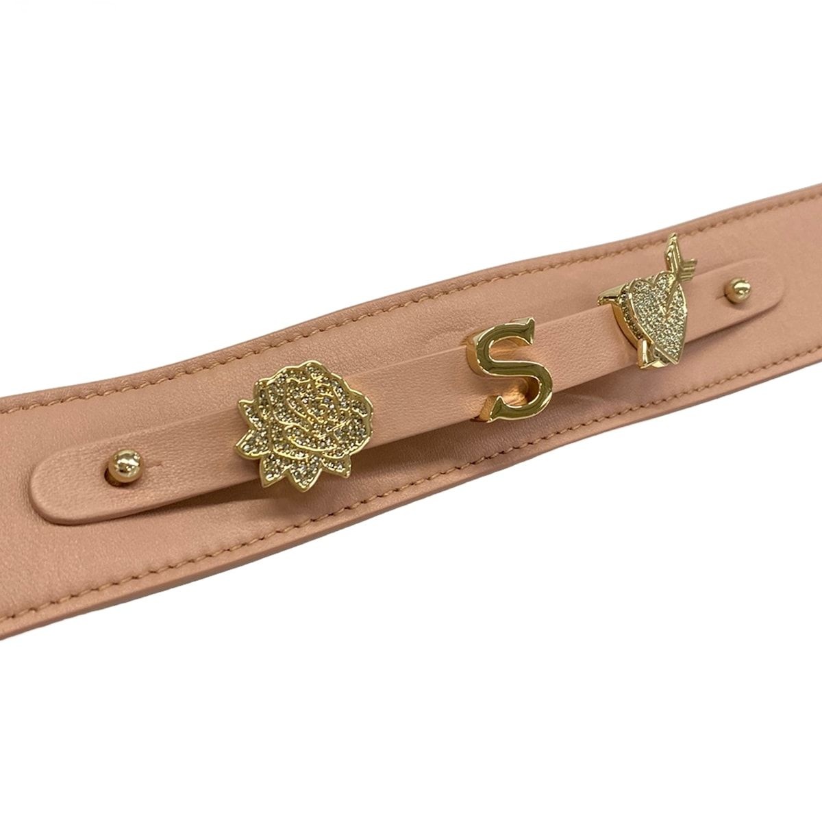 Dior Shoulder Strap Pink Beige Gold Leather — view 5