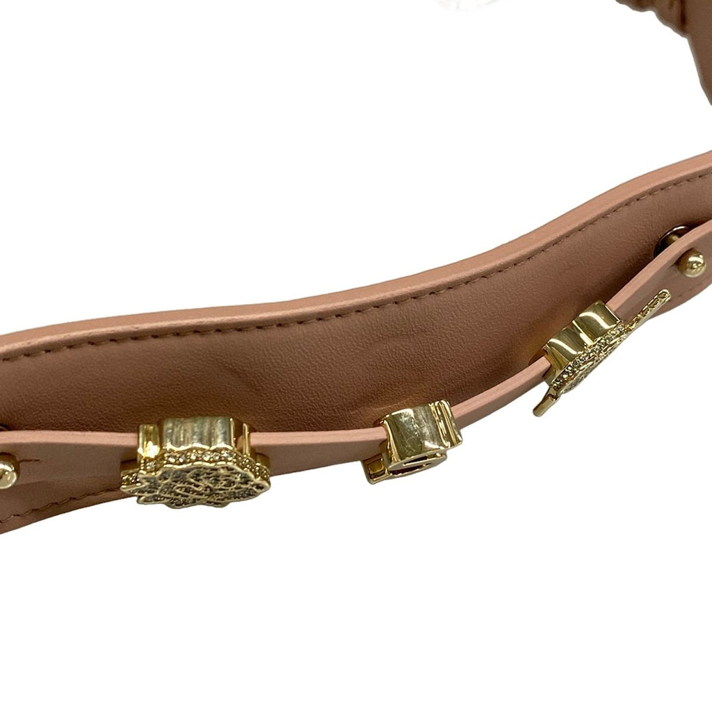 Dior Shoulder Strap Pink Beige Gold Leather — view 4