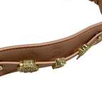 Dior Shoulder Strap Pink Beige Gold Leather — view 4