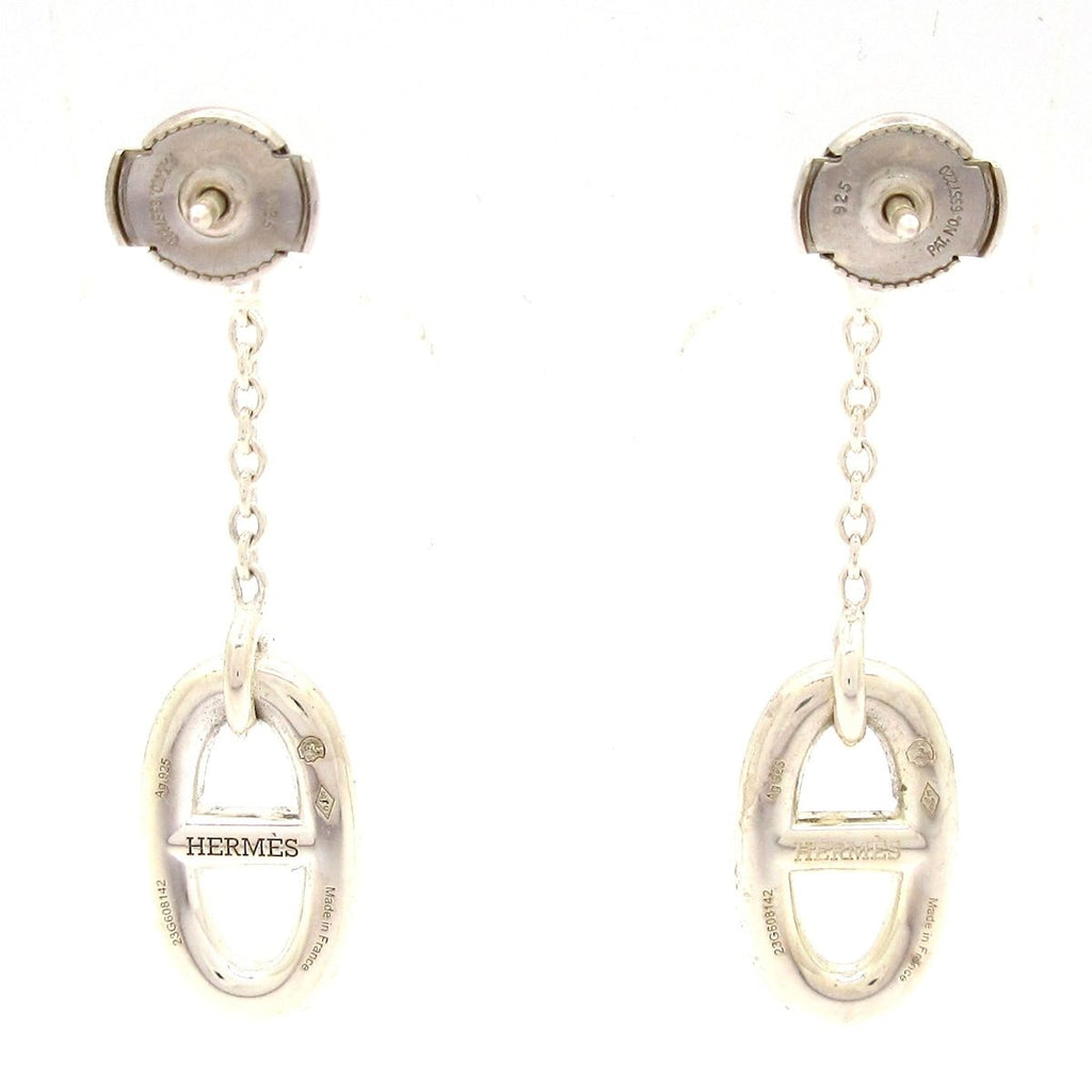 Hermes Earrings Chaine D'ancre Silver — view 3