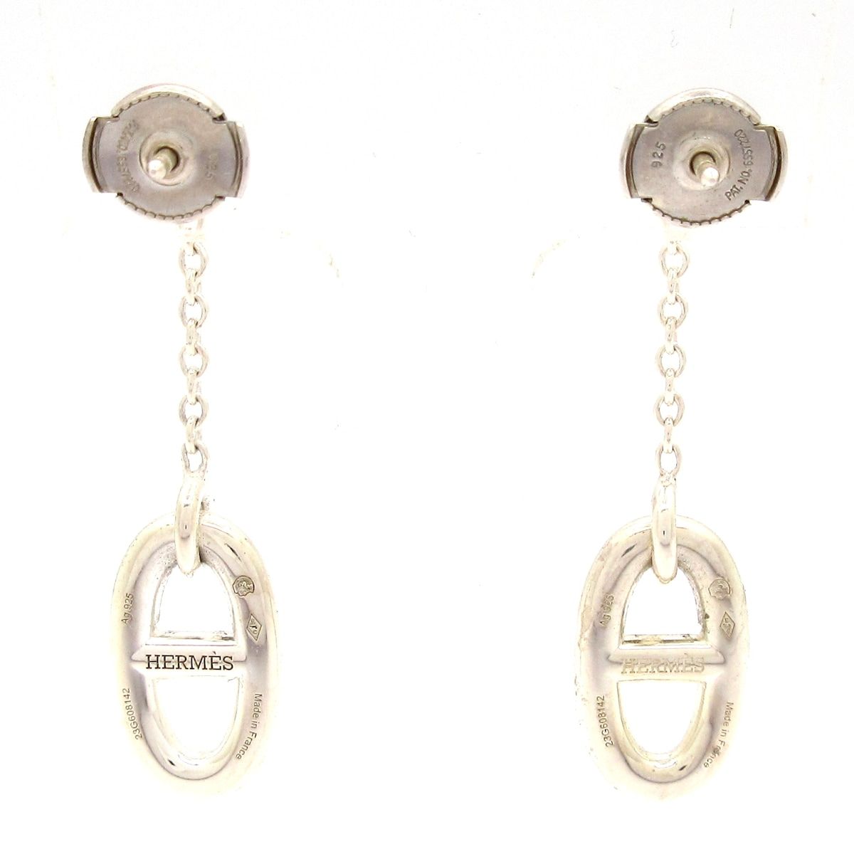 Hermes Earrings Chaine D'ancre Silver — view 3