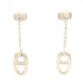 Hermes Earrings Chaine D'ancre Silver