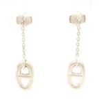 Hermes Earrings Chaine D'ancre Silver