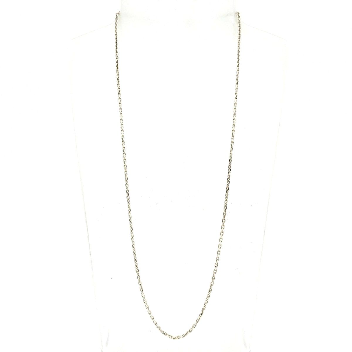 Hermes Necklace Sellier Silver Chain — view 2