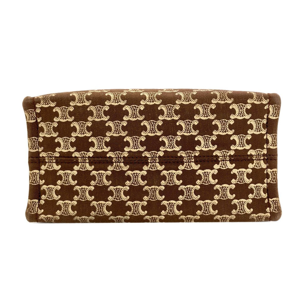 Celine Small Cabas Thais Triomphe 2-Way Handbag Canvas — view 4