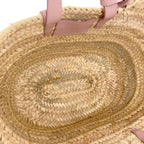 Celine Classic Panier Triomphe Basket Bag 2-Way Handbag Raffia — view 5