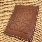 Loewe Slit Pochette Shoulder Bag Raffia — view 7