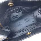 Chanel Camellia Perforated Gold Handbag Patent — view 5