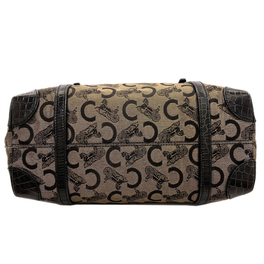 Celine C Sulky Handbag Canvas — view 4