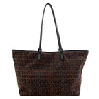 Fendi Zucchino Tote Canvas Leather — view 2