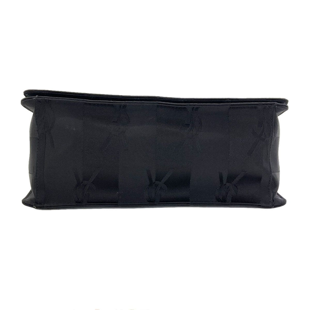 Saint Laurent Yves Logo Stripe Shoulder Bag Nylon Canvas — view 4