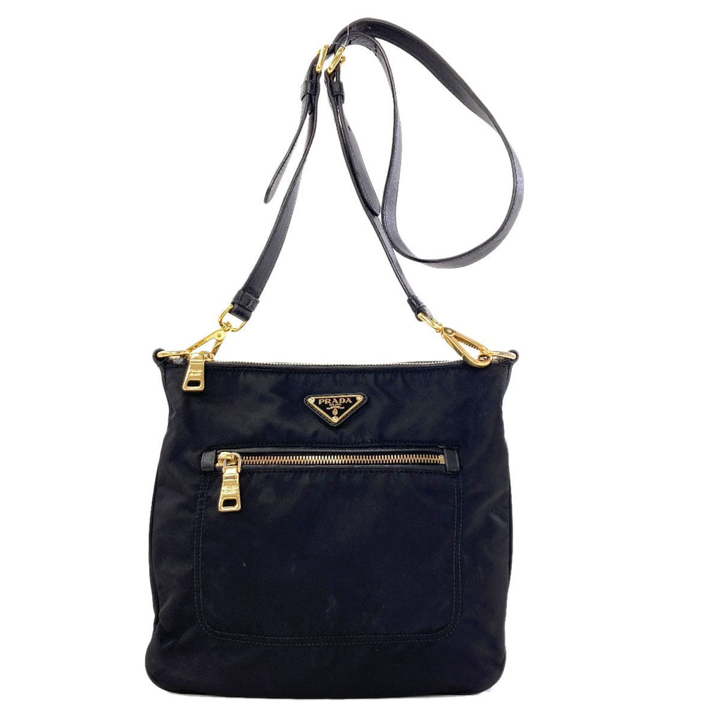 Prada Logo Shoulder Bag Nylon