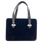 Fendi Logo Handbag Suede — view 2