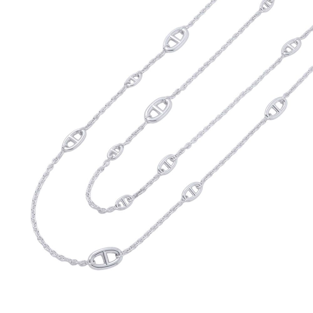 Hermes Necklace Chaine D'ancre Farandole 120 Long