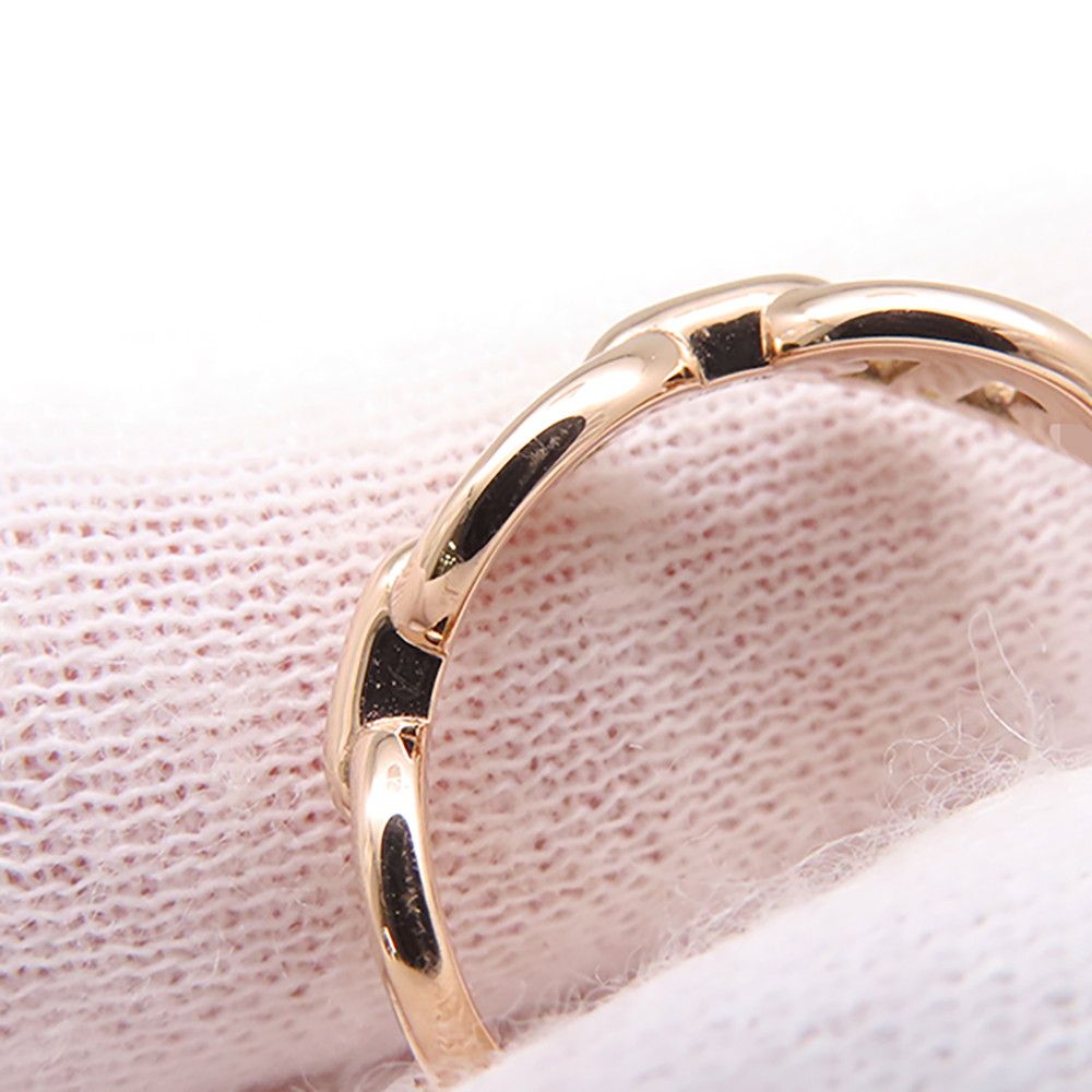 Hermes Ring Chaine D'ancre Enchainee PM 18k Pink Gold — view 5