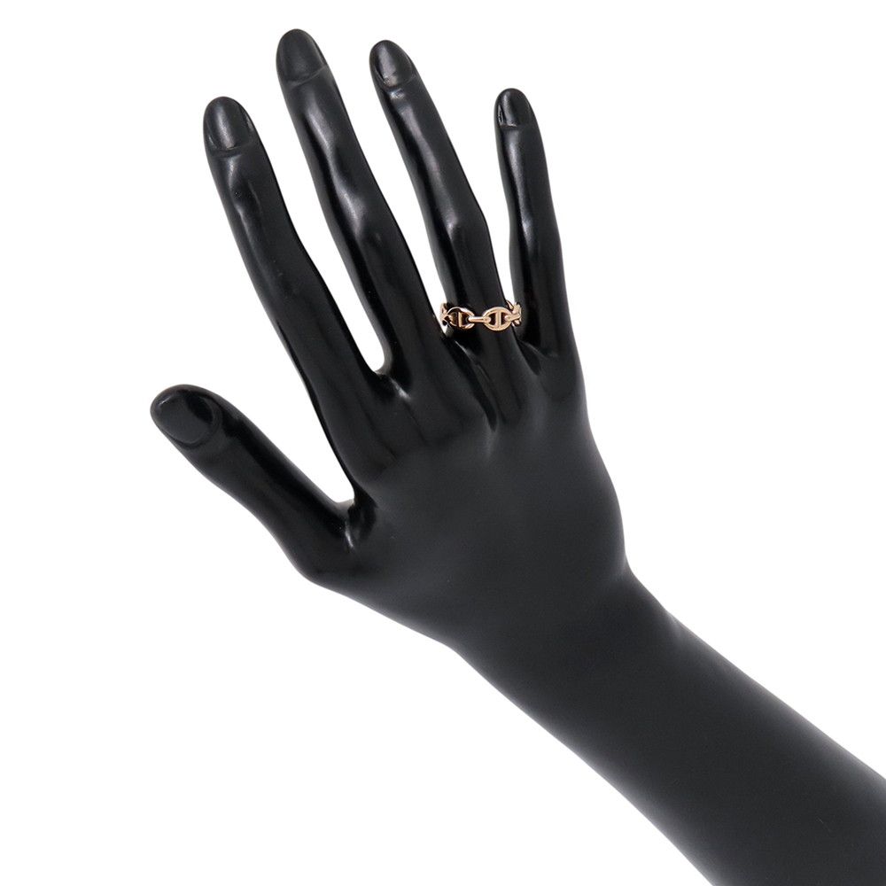 Hermes Ring Chaine D'ancre Enchainee PM 18k Pink Gold — view 4