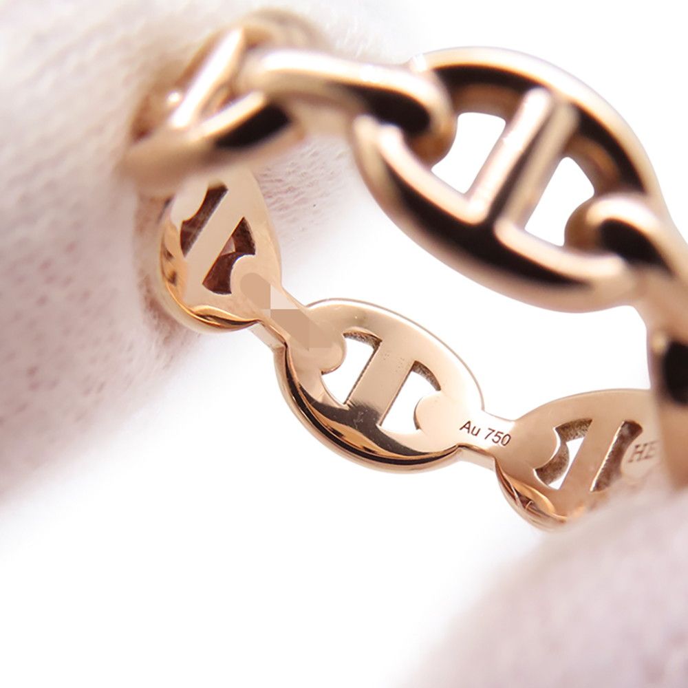 Hermes Ring Chaine D'ancre Enchainee PM 18k Pink Gold — view 6