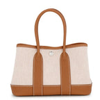 Hermes Tote Neo Garden 23 Party Gold Ecru Silver Toile H Negonda