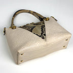 Louis Vuitton Tote BB Handbag 2-Way Exotic Monogram Empreinte Cream — view 2