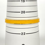 Hermes Bangle Kelly Leather Yellow Gold Bracelet — view 3