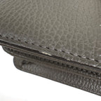 Gucci Shoulder Bag Interlocking G Leather Gray — view 4
