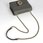 Gucci Shoulder Bag Interlocking G Leather Gray — view 6