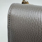 Gucci Shoulder Bag Interlocking G Leather Gray — view 5