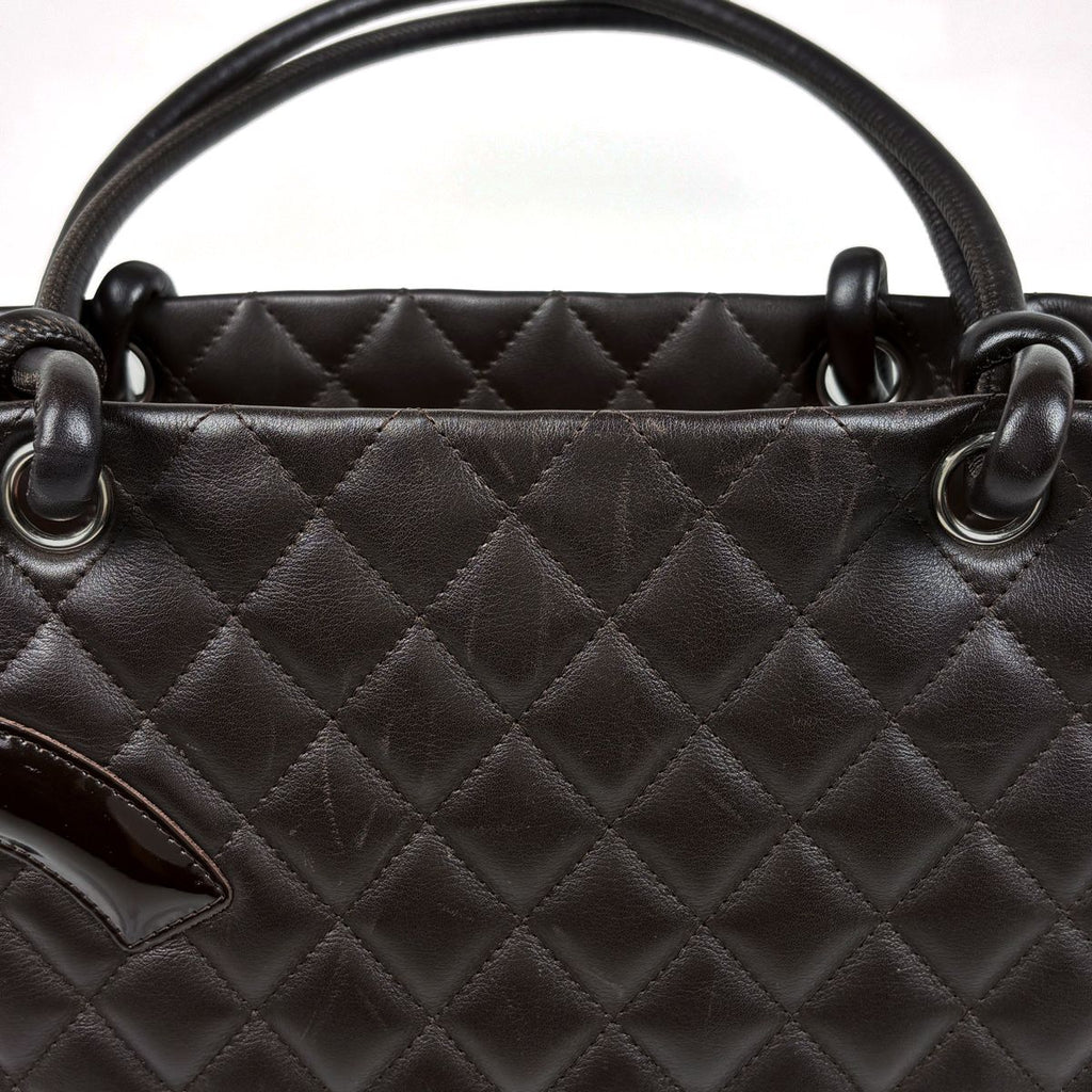 Chanel Tote Cambon Line Large Leather Brown — view 6